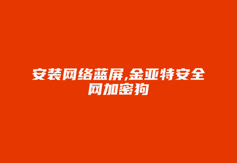 安装网络蓝屏,金亚特安全网加密狗-加密狗模拟网