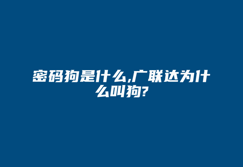 密码狗是什么,广联达为什么叫狗?-加密狗模拟网